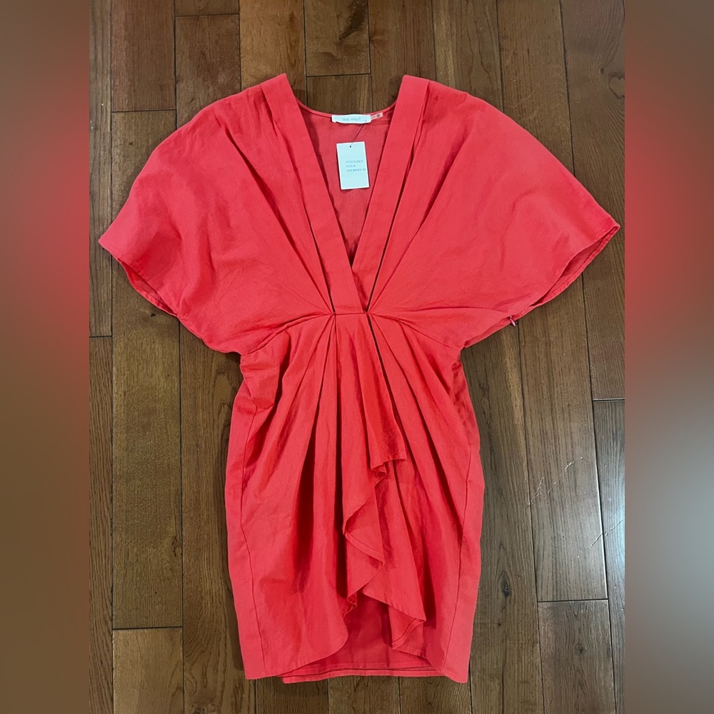 Idem Ditto Mandarin Red Dress - NWT but zipper FLAW